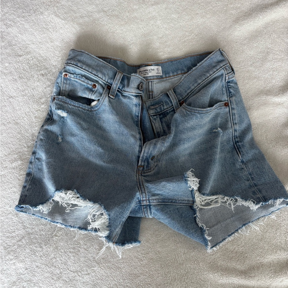 Abercrombie & Fitch Light Blue Jean Shorts